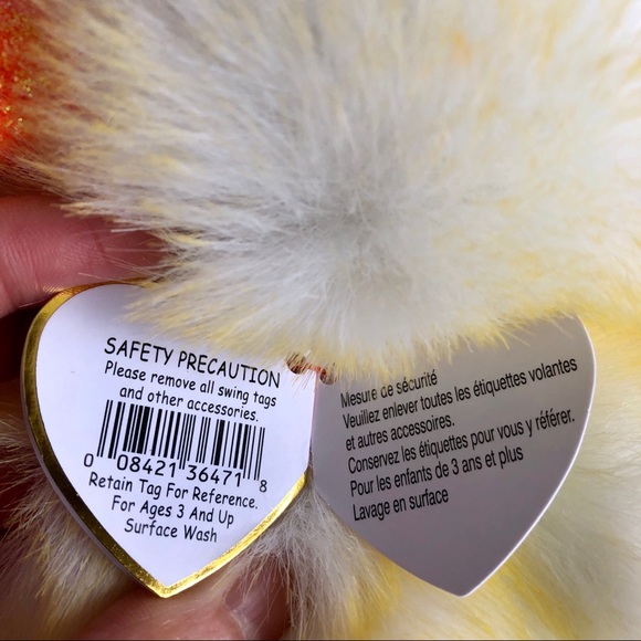 NEW LEMON DROP Beanie Baby Plush Toy 9” - Picture 10 of 16